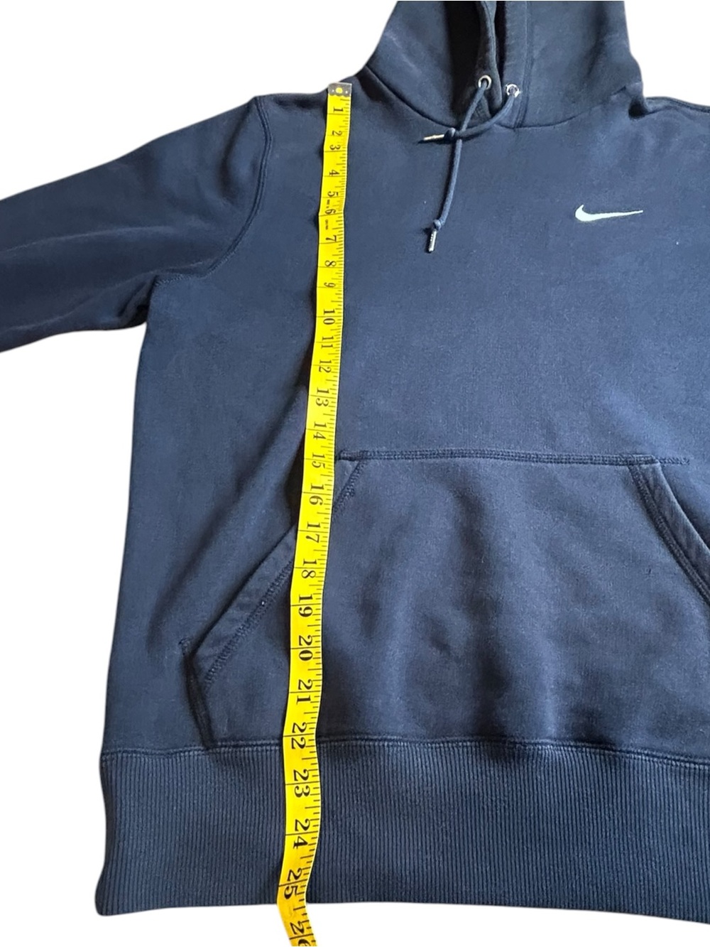 Nike Swoosh Pullover Hoodie Black Small Fleece Sweatshirt Athletic Casual - Picture 6 of 13